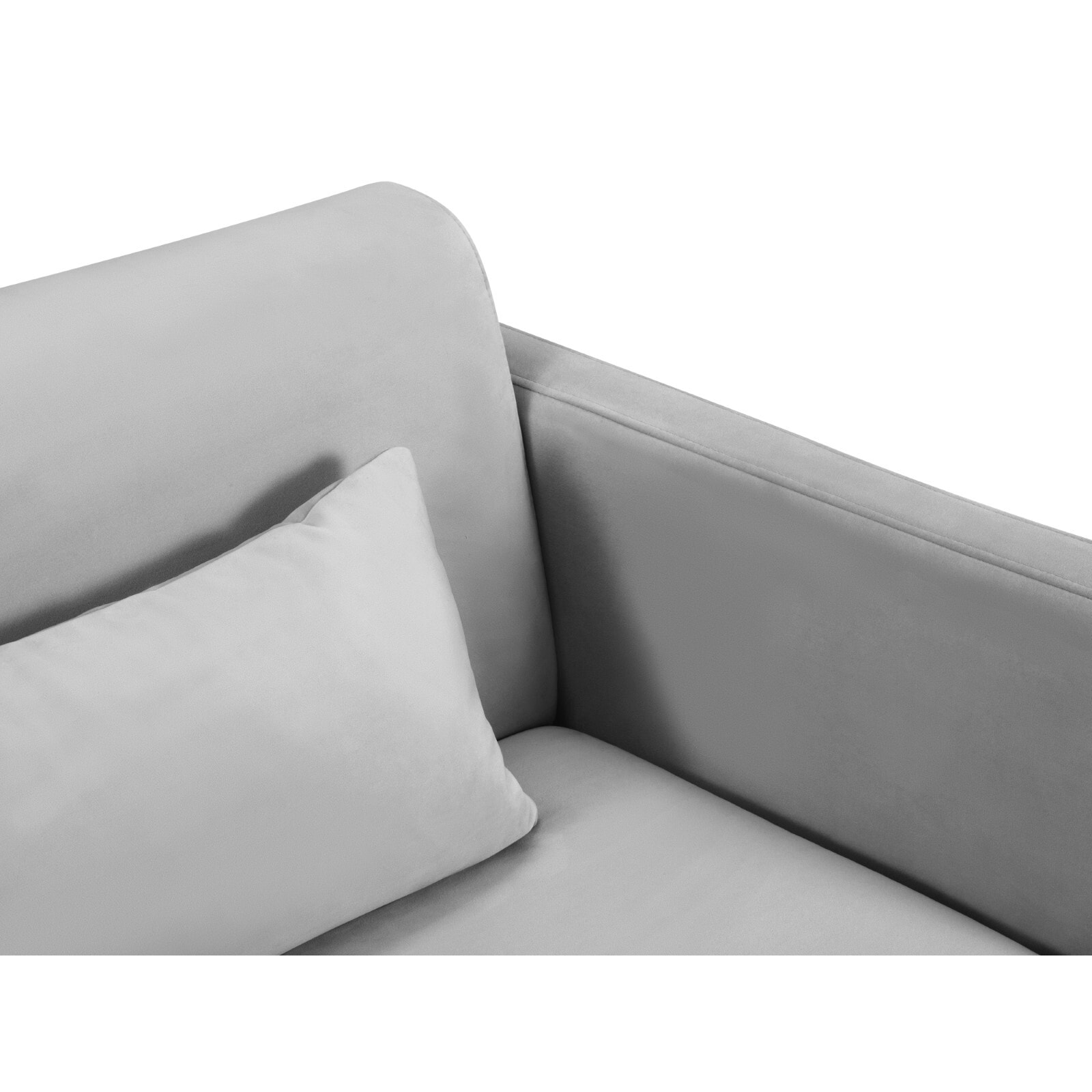 Canapé convertible "Yanis" 2 places en velours gris