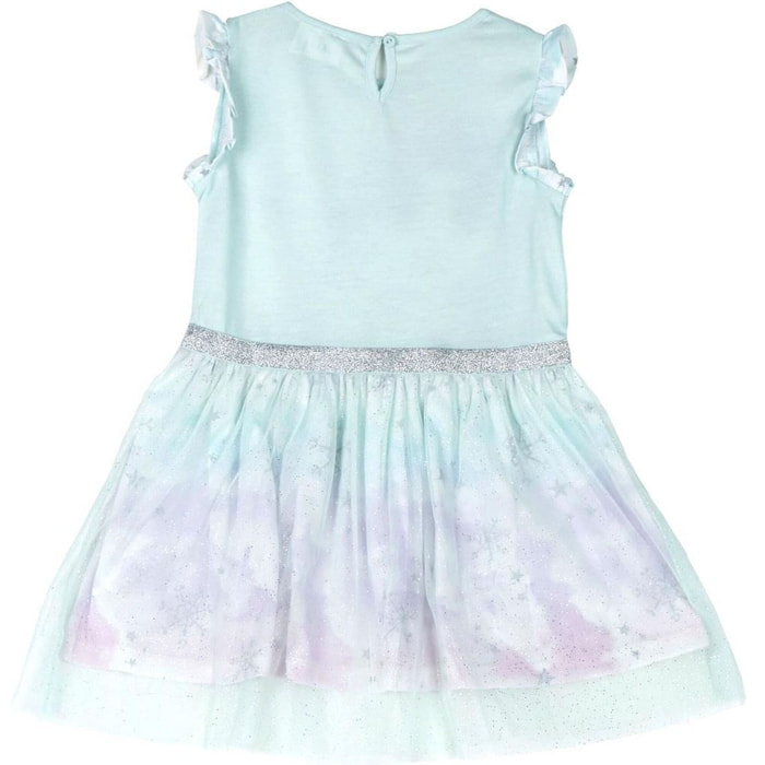 Vestido Single Jersey Fantasia Frozen