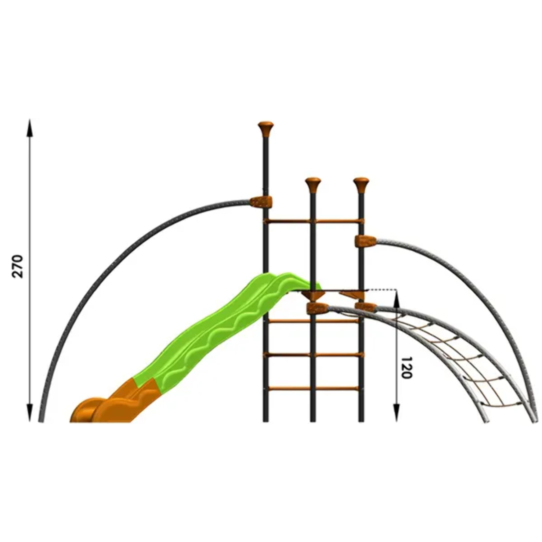 Structure de jeux Trigano - EVO KIDS - 8 enfants