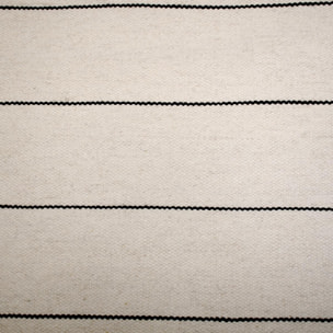 Tapis kilim Reversible Veko tissé à la main en laine beige