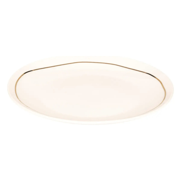 Assiette plate Selena blanc D26,8xH2,7cm