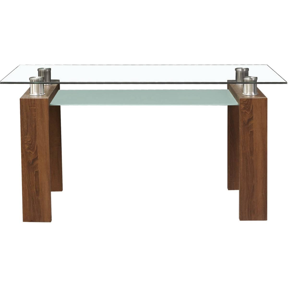 Table repas "Eva" - 150 x 80 x 75 cm - Marron