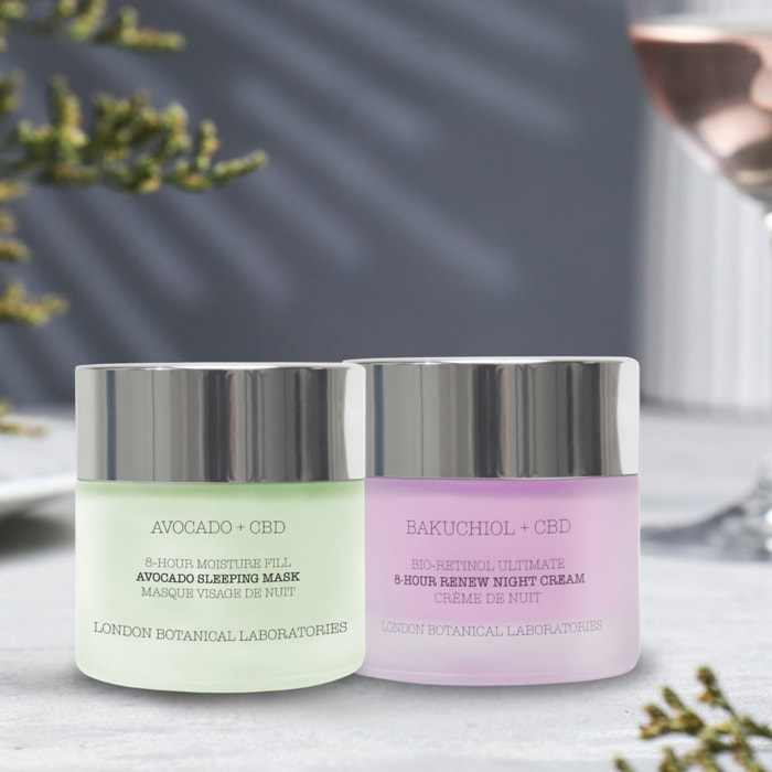 Mascarilla de aguacate para dormir + bakuchiol de noche