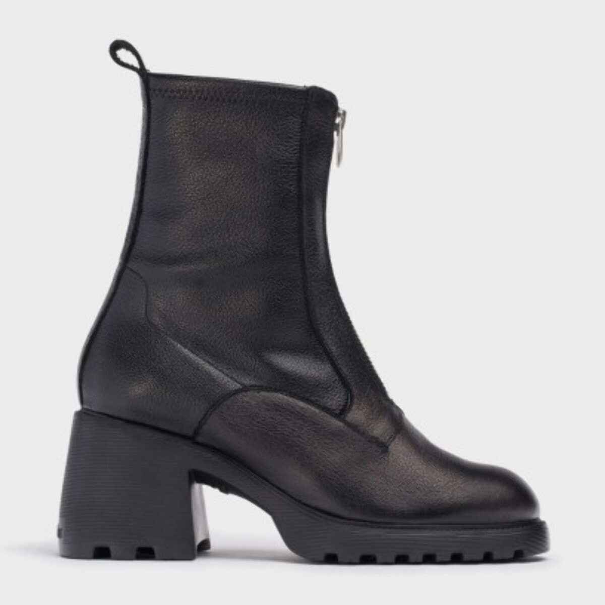 Botín KID Negro. Tacón: 7cm