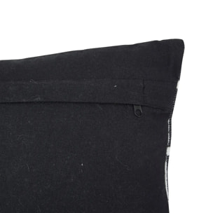 Coussin Kubus noir et blanc 30x50cm