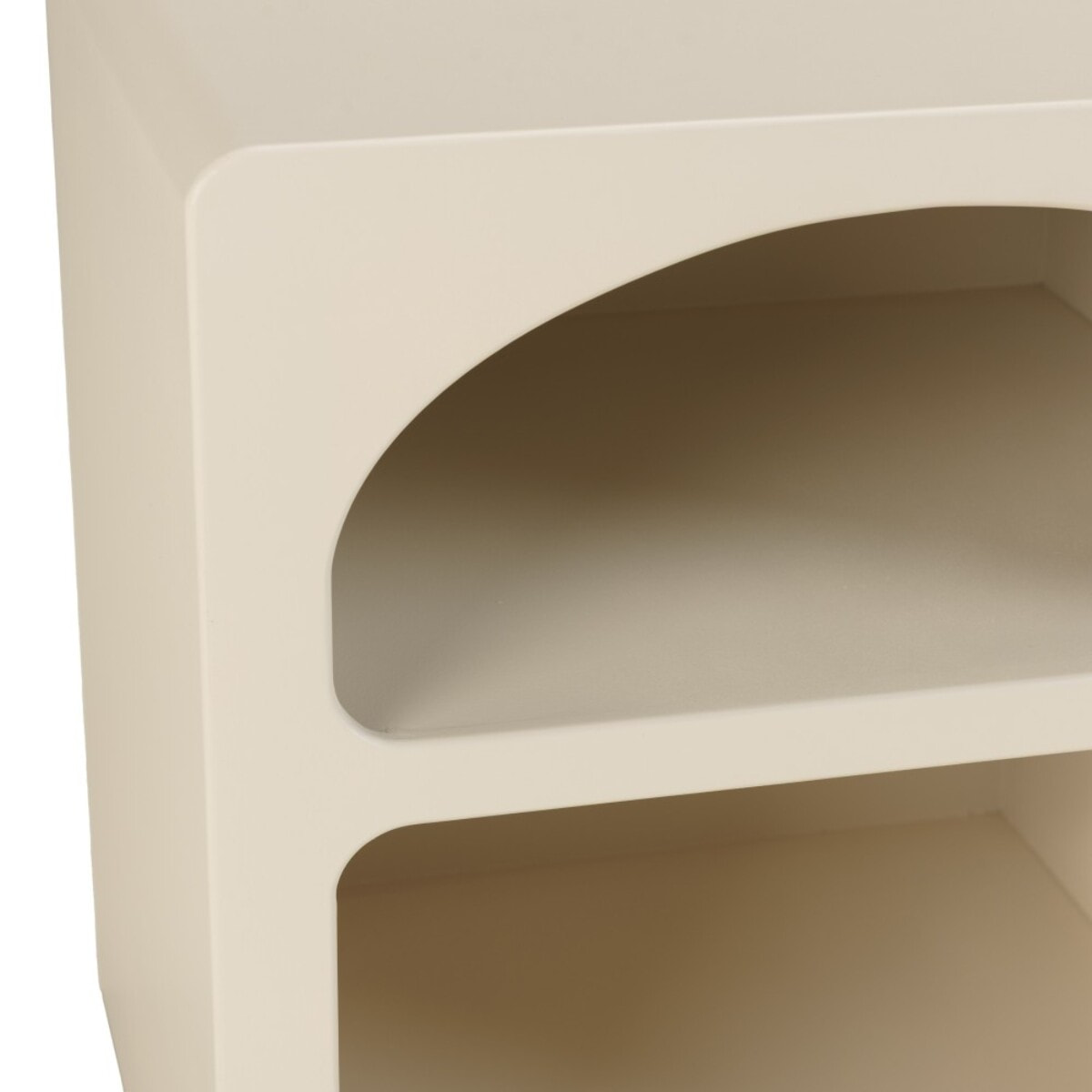 HELENA - Chevet 2 niches 45x40cm en bois peint couleur beige