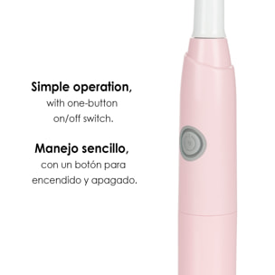 Cepillo dental eléctrico sónico ET03. Incluye 2 cabezales.