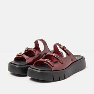 Sandalias 1847 NAPPA SHINNY BURDEOS/ MALAGA color Burdeos