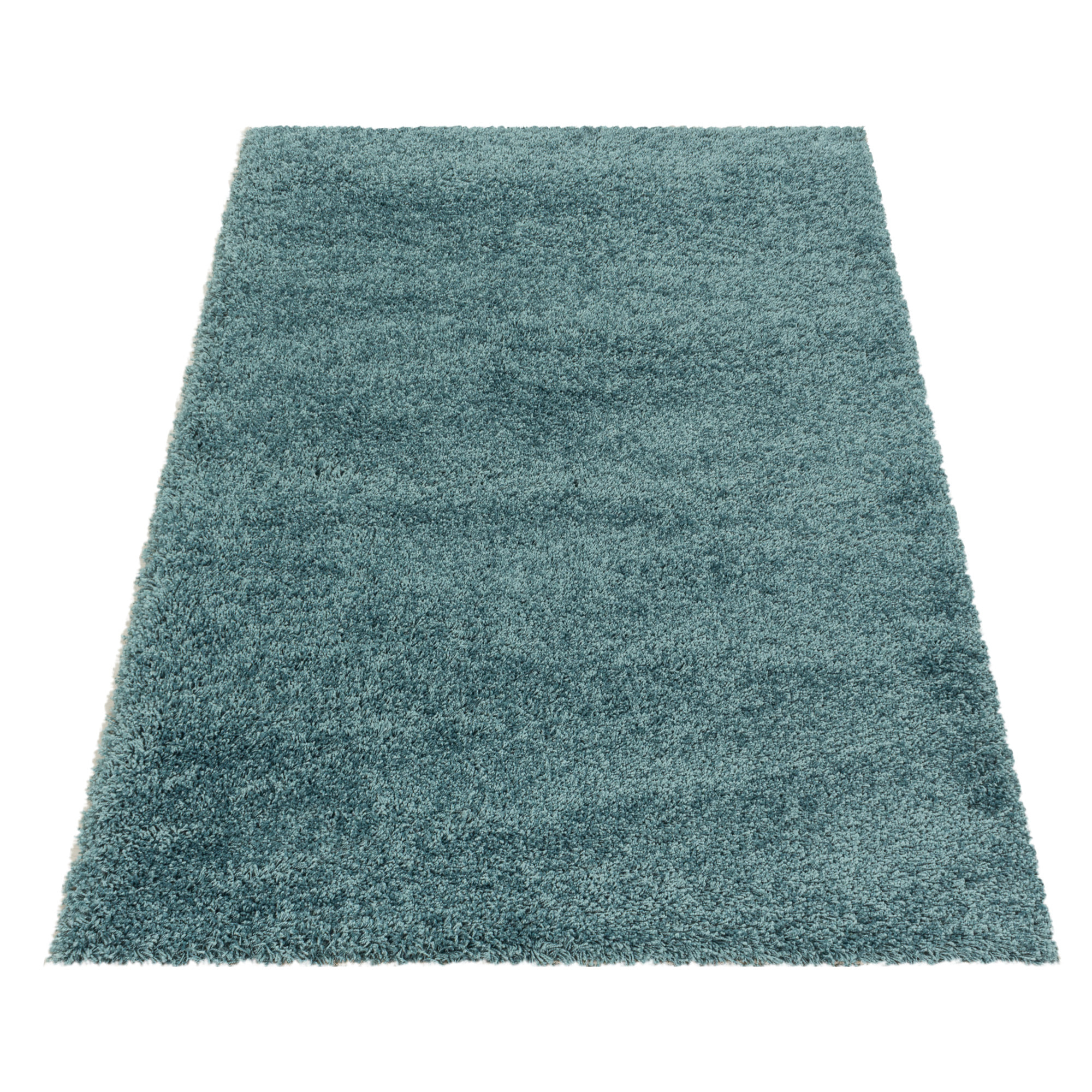 SYDNEY - Tapis shaggy uni à poils longs bleu - SYD3000BLE