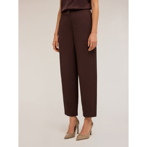 Motivi - Pantaloni balloon in poliviscosa - Marrone