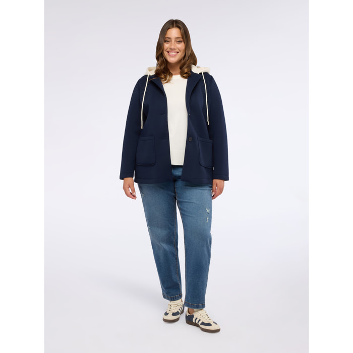 Fiorella Rubino - Jeans balloon con micro strappi - Blu