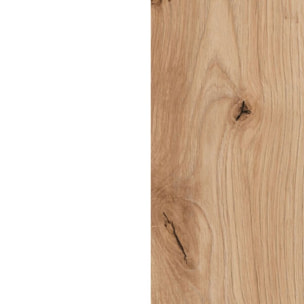 Mesa de escritorio Dess Blanco Artik (Blanco Mate) - Roble Nodi