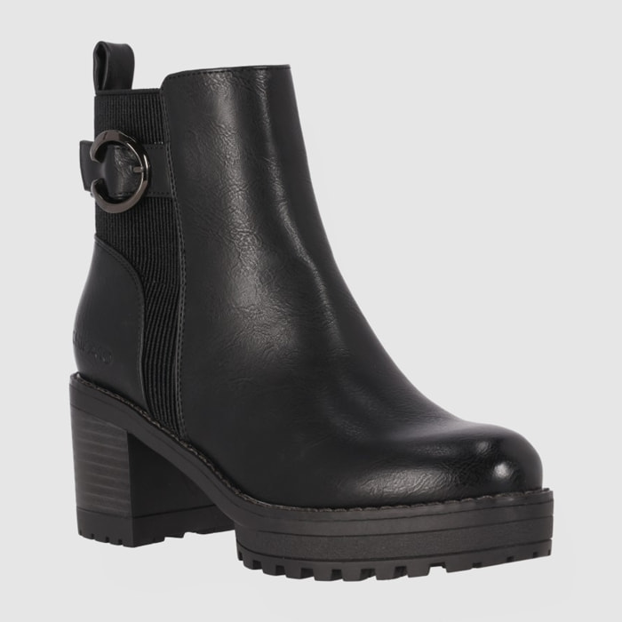 Botines - Negro - Tacón: 5 cm