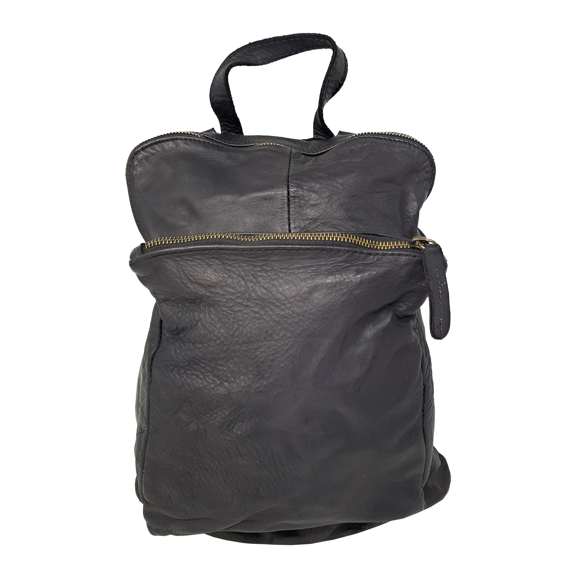 Chicca Borse Borsa Zaino Donna in Pelle Nero