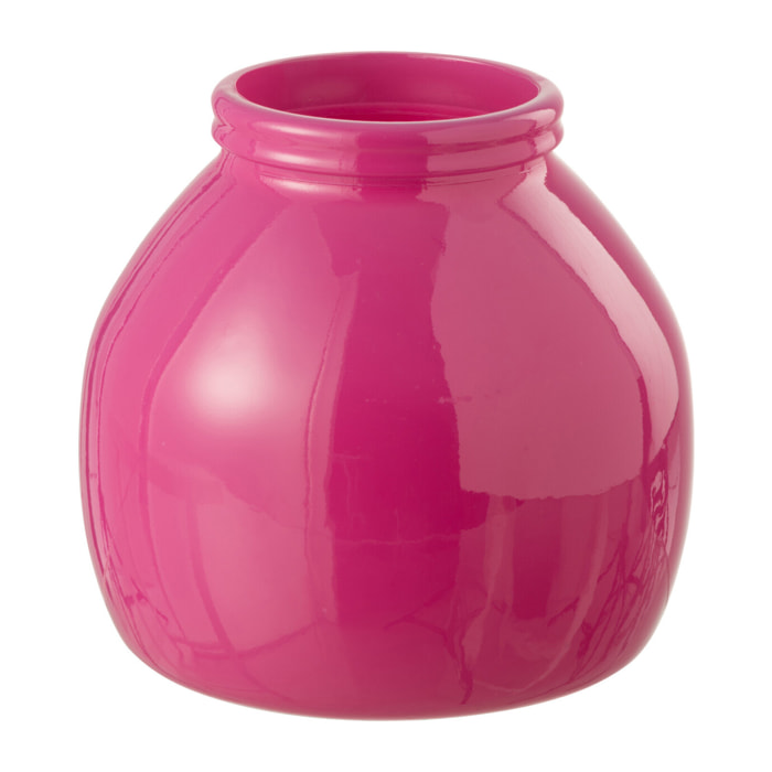 J-Line vase - verre - rose - small - Ø 21 cm
