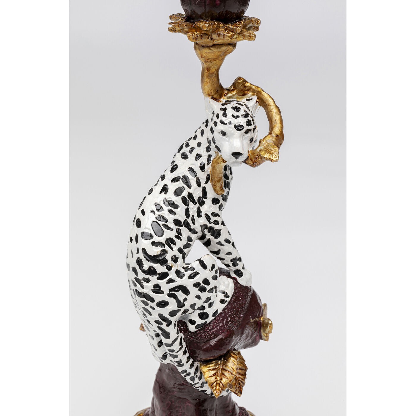 Bougeoir léopard 33cm Kare Design