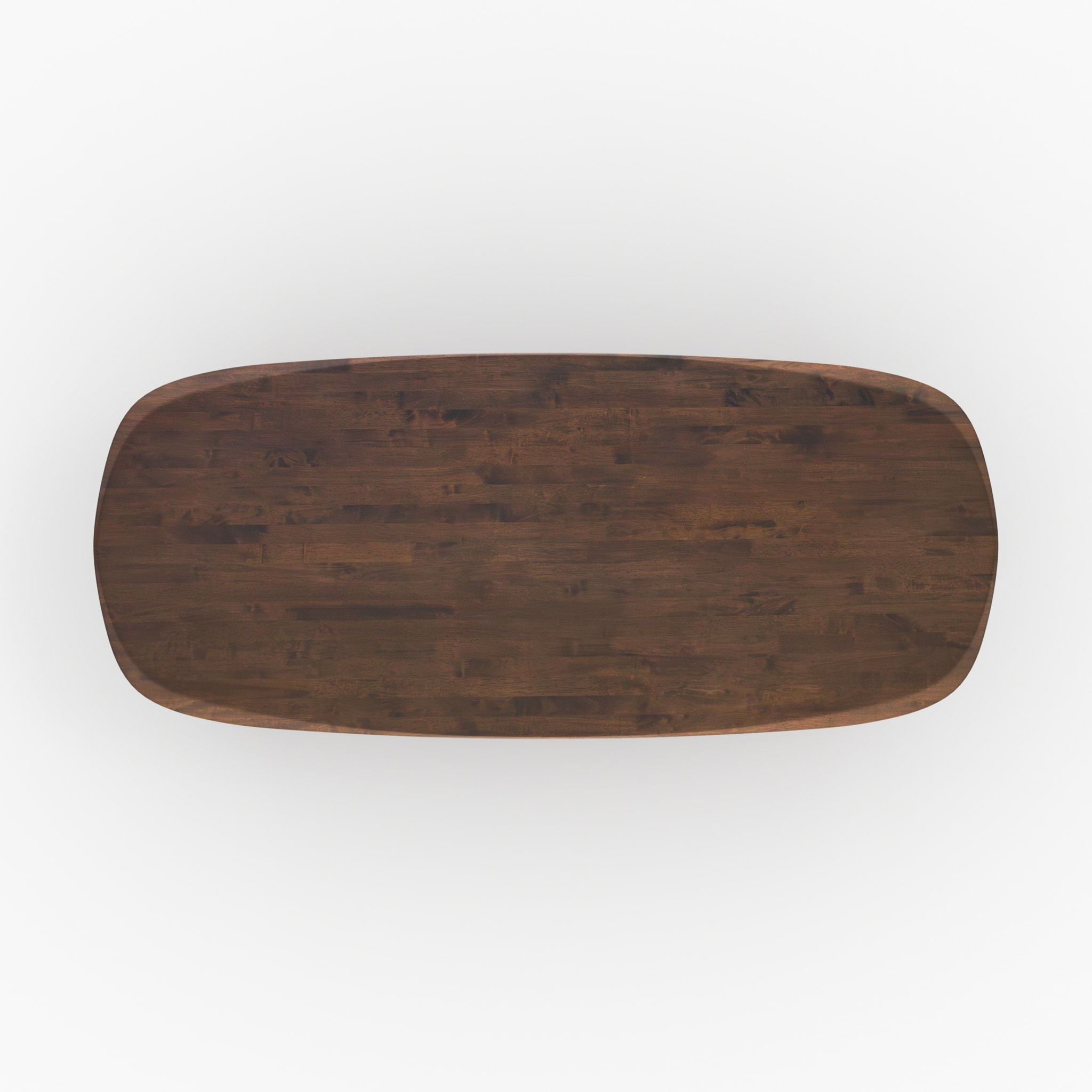 Table rectangulaire en bois d'hévéa massif foncé 8 personnes - Merlin
