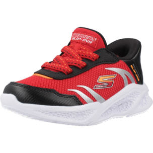 Zapatillas Niño de la marca SKECHERS  modelo SLIP-INS METEOR LIGHTS ROJO
