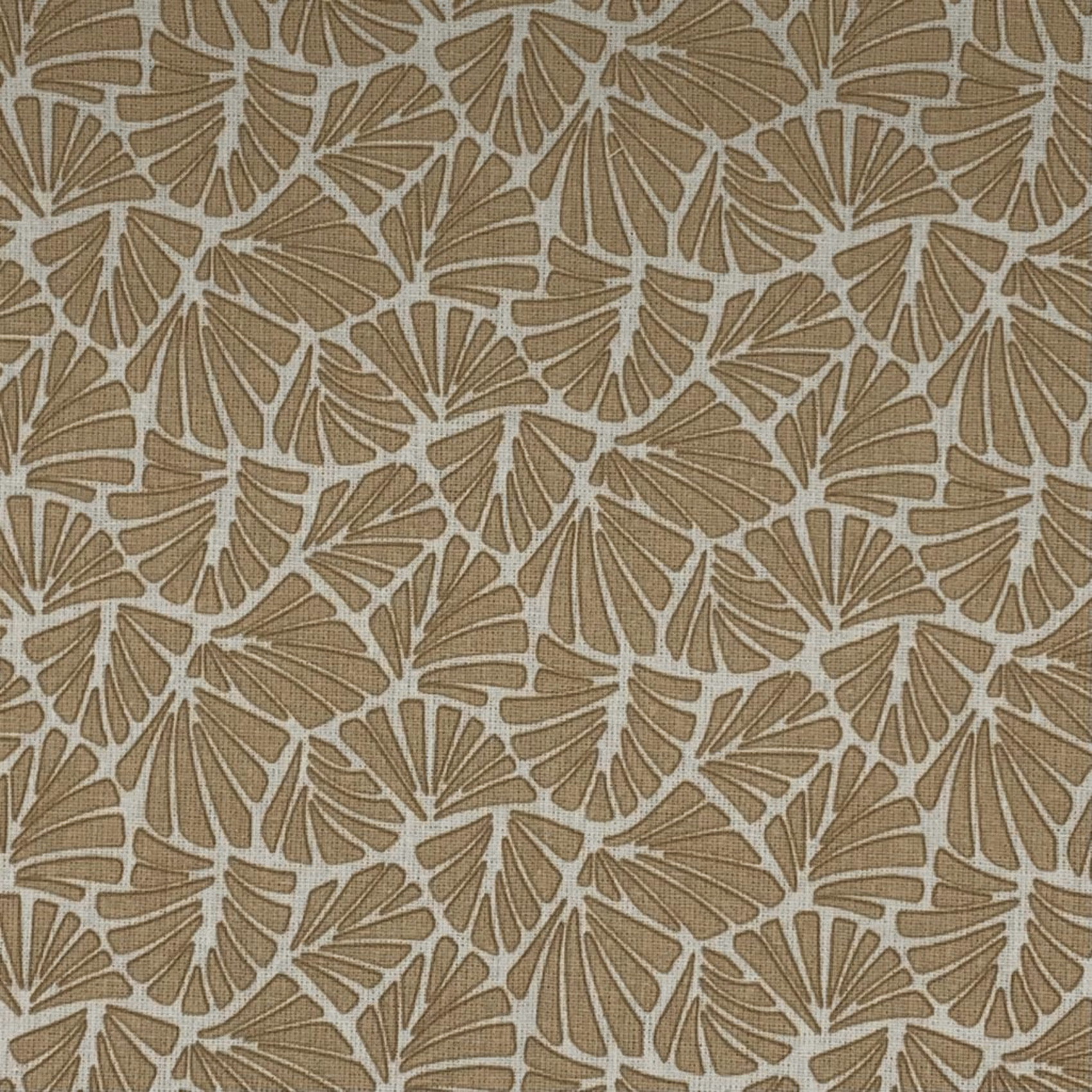 Nappe rectangulaire plastifiée 100% coton - Naturel
