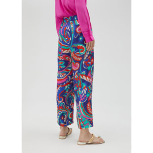 Pantaloni stampa paisley