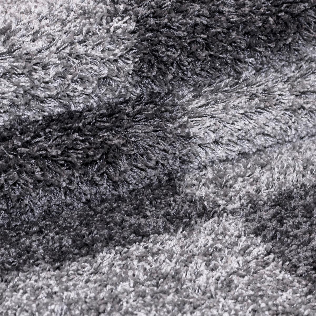 Tapis poils longs shaggy tissé motif géométrique NICO