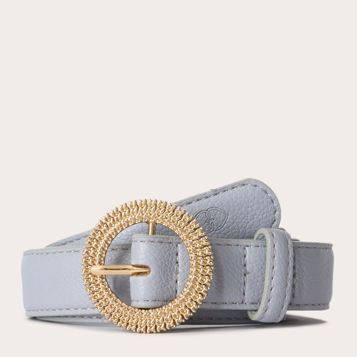 Motivi - Cintura con fibbia circolare gioiello - Azzurro