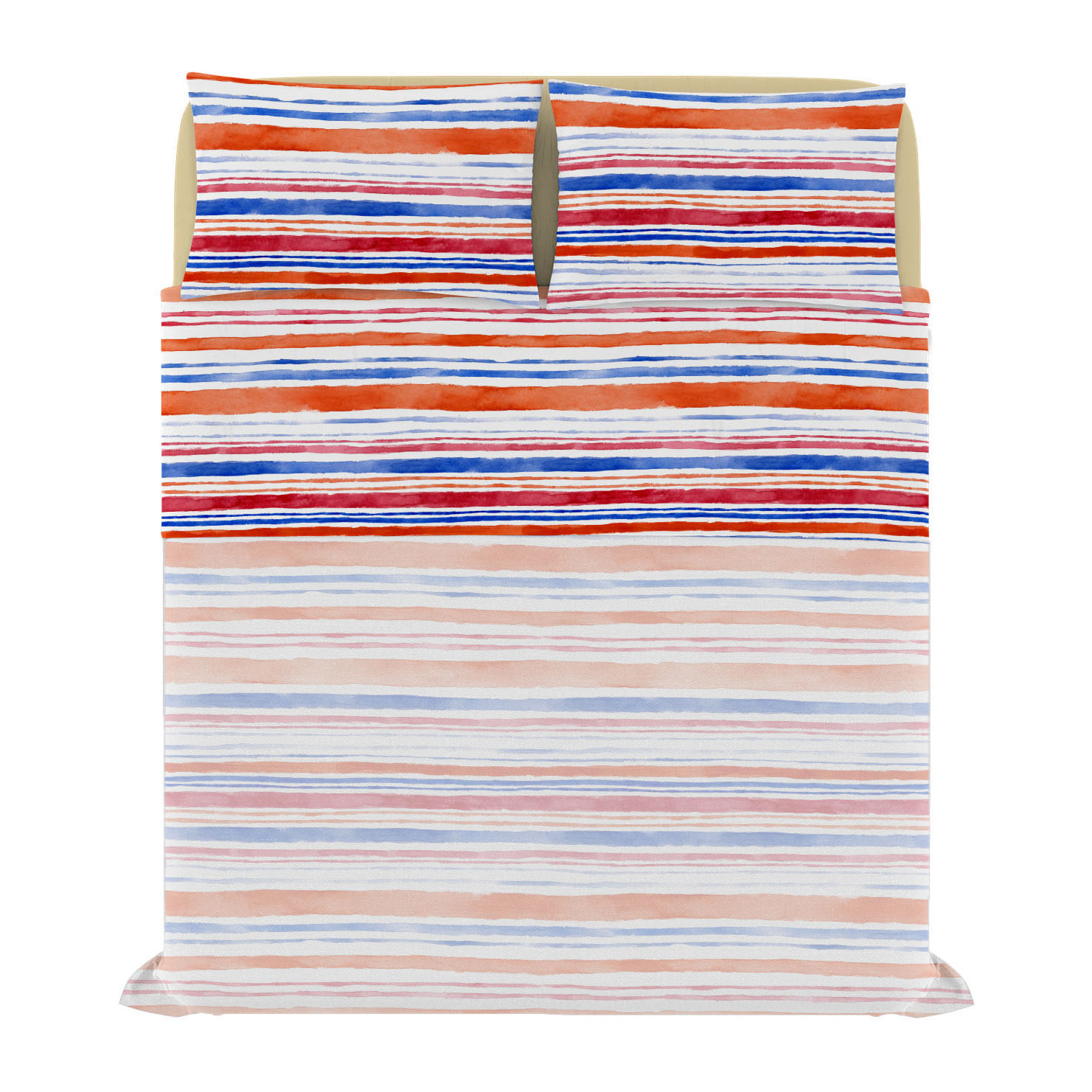 COMPLETO LETTO FANTASY, 100% Microfibra - STRISCE