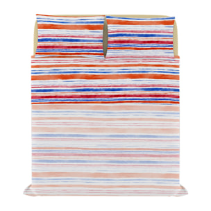 COMPLETO LETTO FANTASY, 100% Microfibra - STRISCE