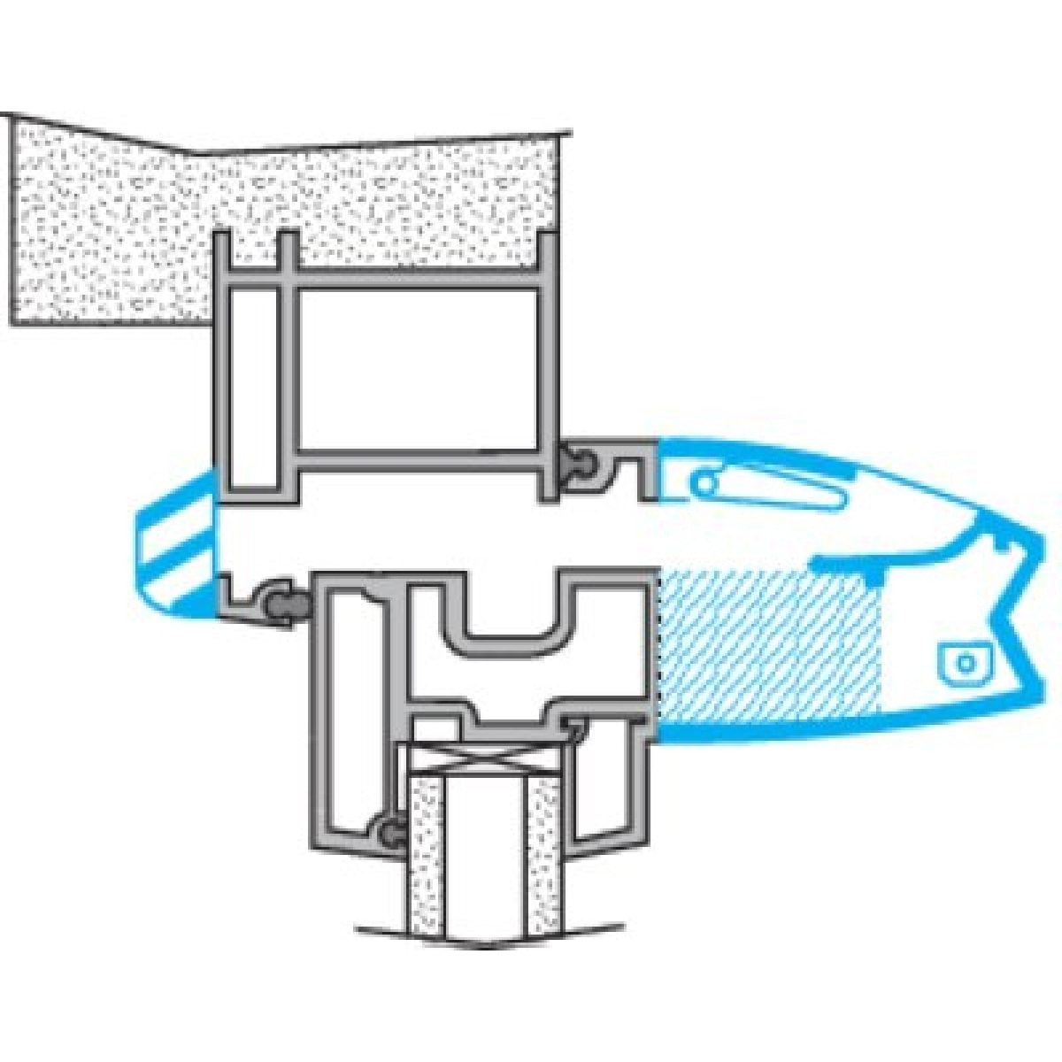 Kit entrée d'air hygroréglable acoustique EHL 6-45S Blanc ALDES - 11014084