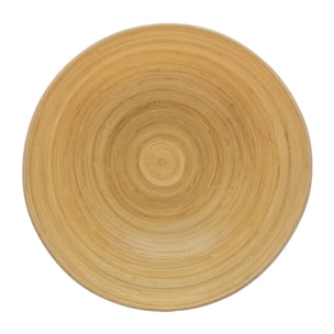 Saladier D17cm bambou blanc