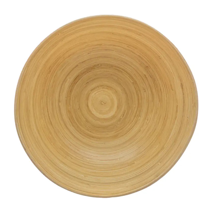 Saladier D17cm bambou blanc