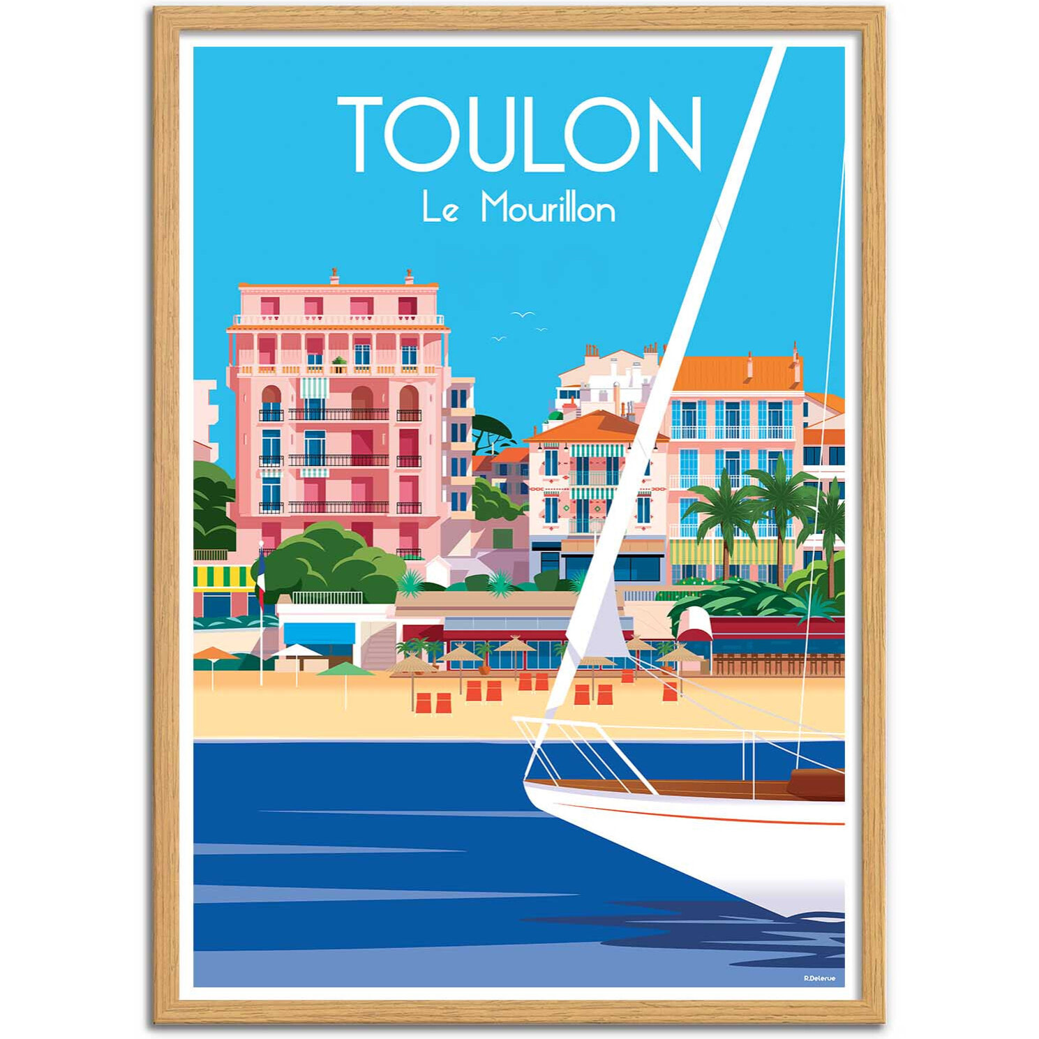 Affiche - Toulon Le Mourillon - Raphael Delerue