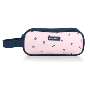 Estuche triple Gabol ICON rosa y resistente al agua