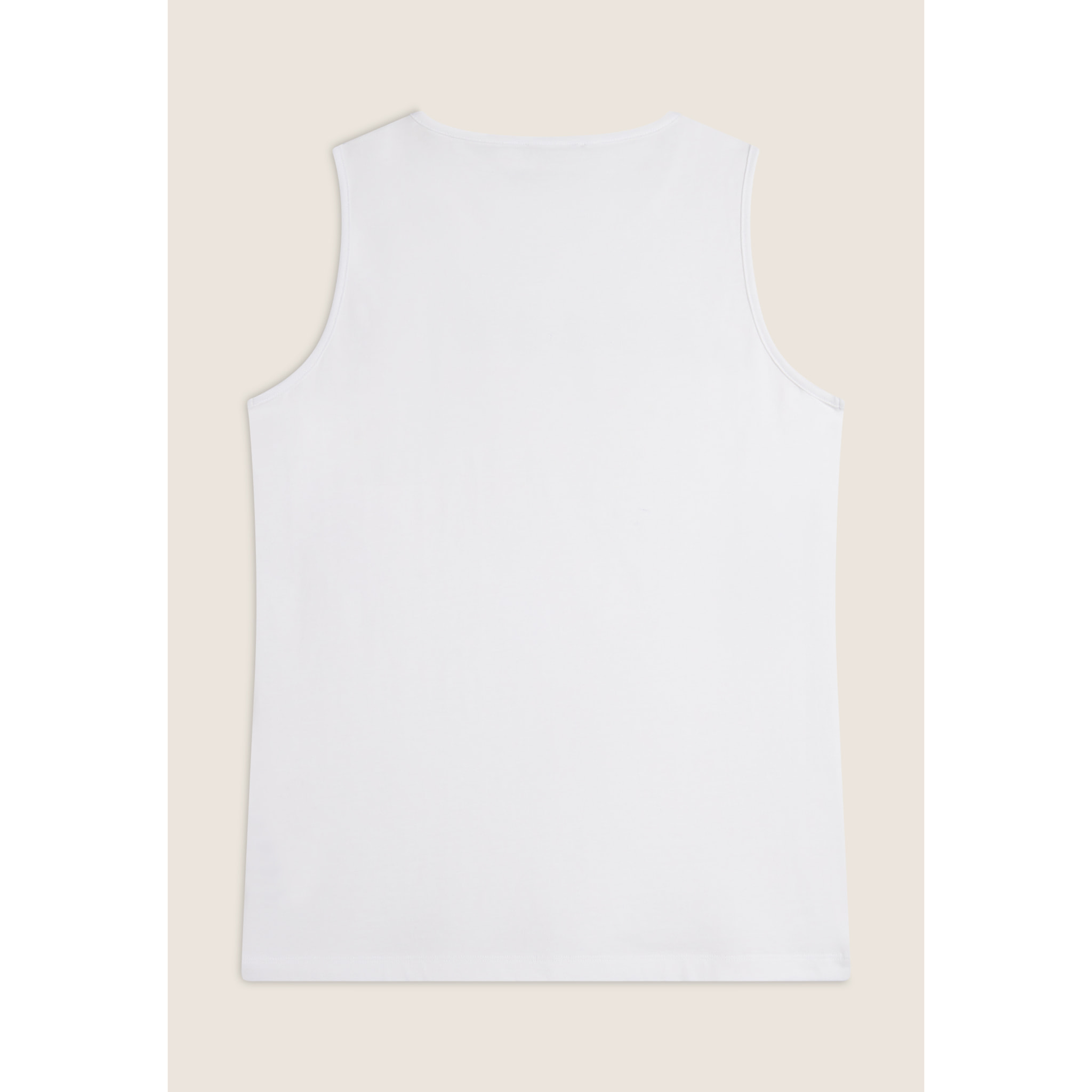 Canotta con scollo tondo e logo glitter