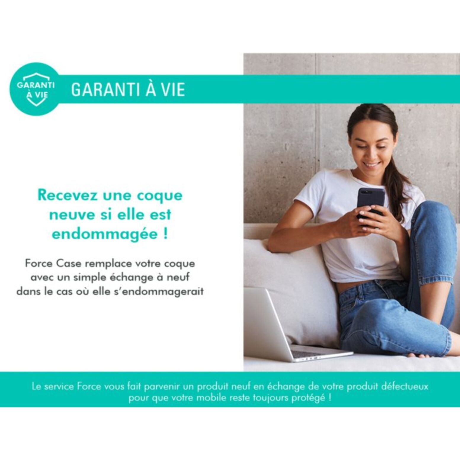 Coque FORCE CASE Samsung A55 Transparente OFG