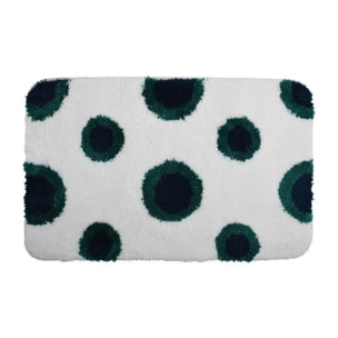 tapis de bain micro fibre DEEP FOREST 50X80cm blanc & Vert Spirella
