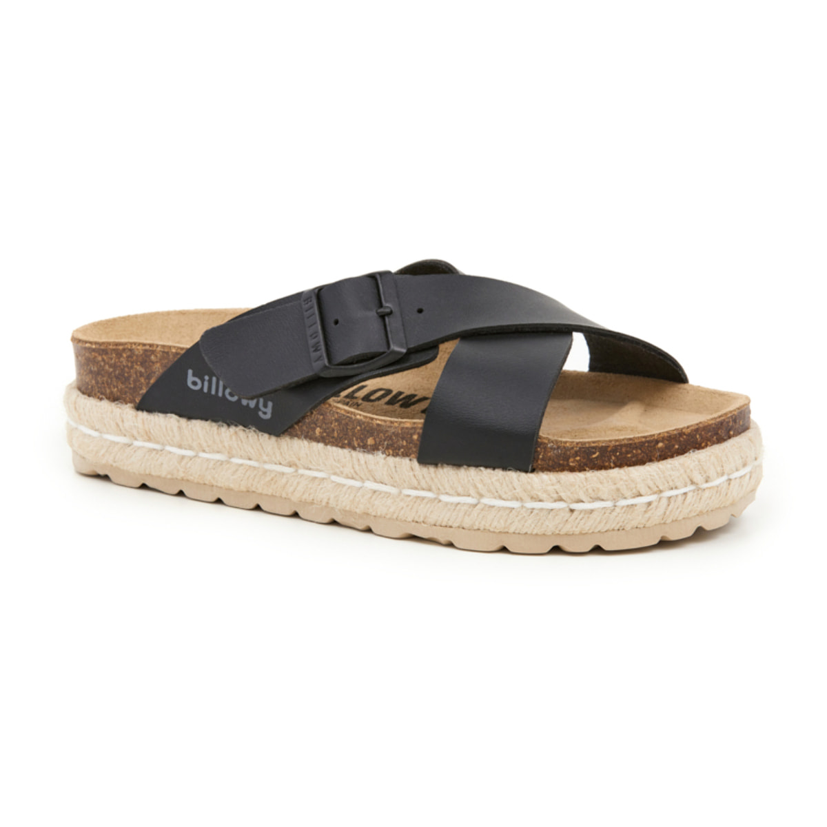 SANDALO CON ZEPPA BILLOWY NERO