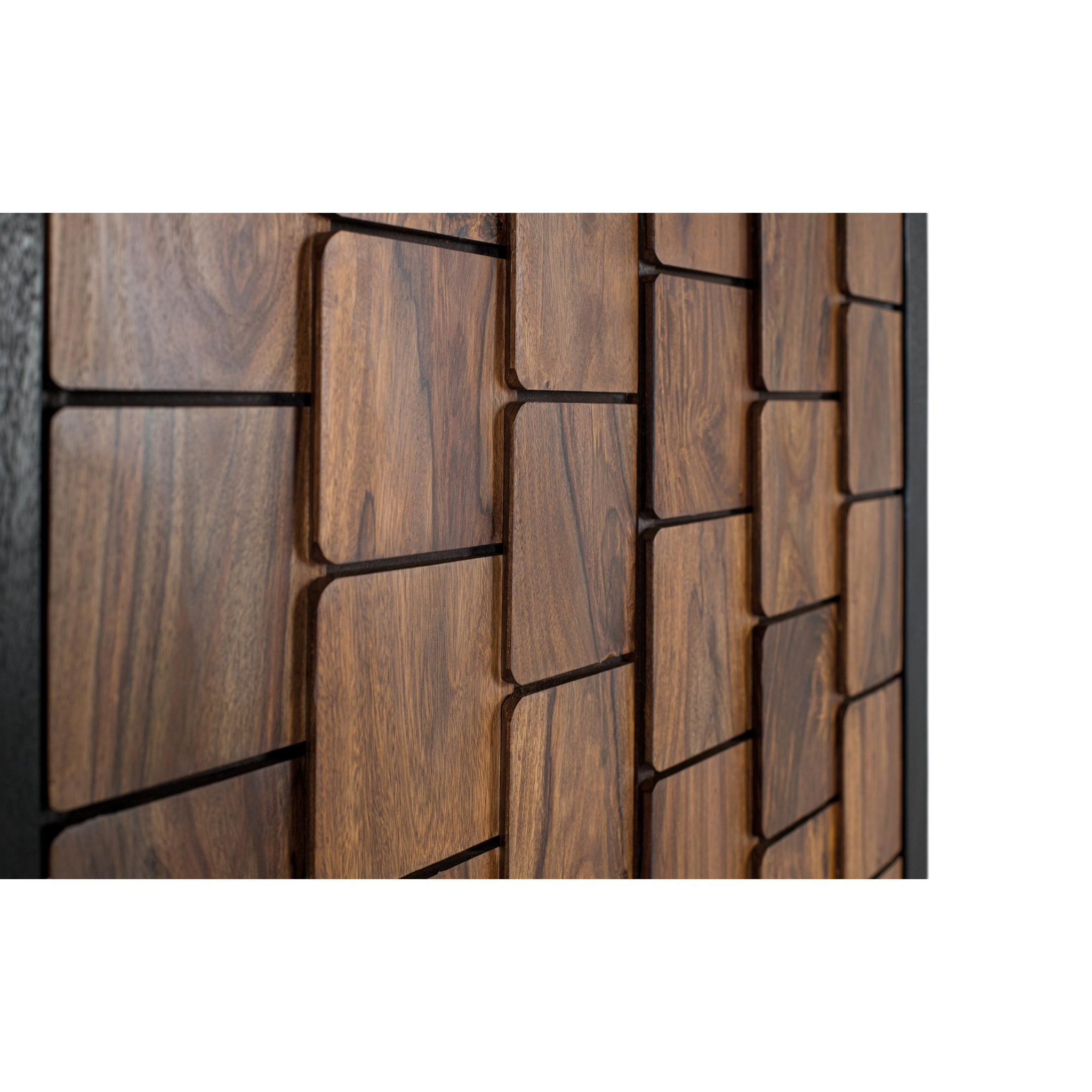 Armario de Madera de Mango, Palisandro 95 Cm Estilo Contemporaneo