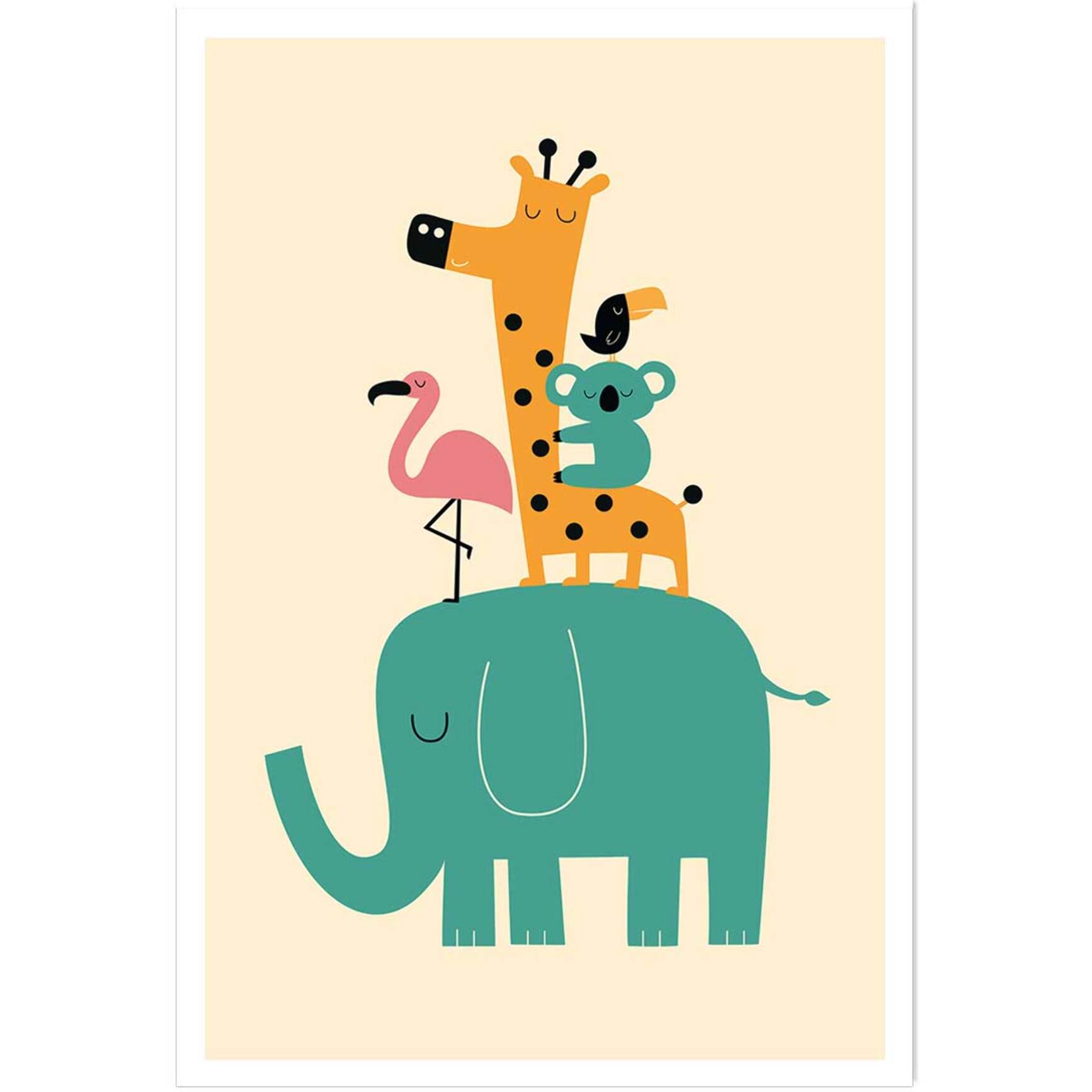 Affiche enfant pyramide des amis  Affiche seule