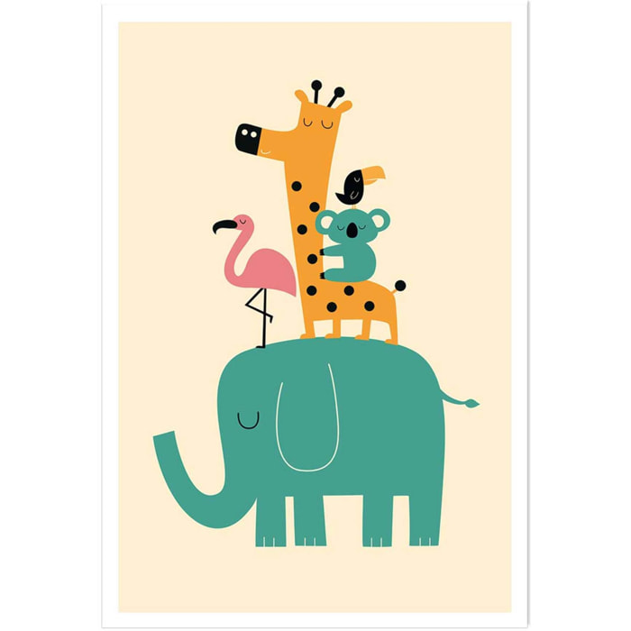 Affiche enfant pyramide des amis  Affiche seule