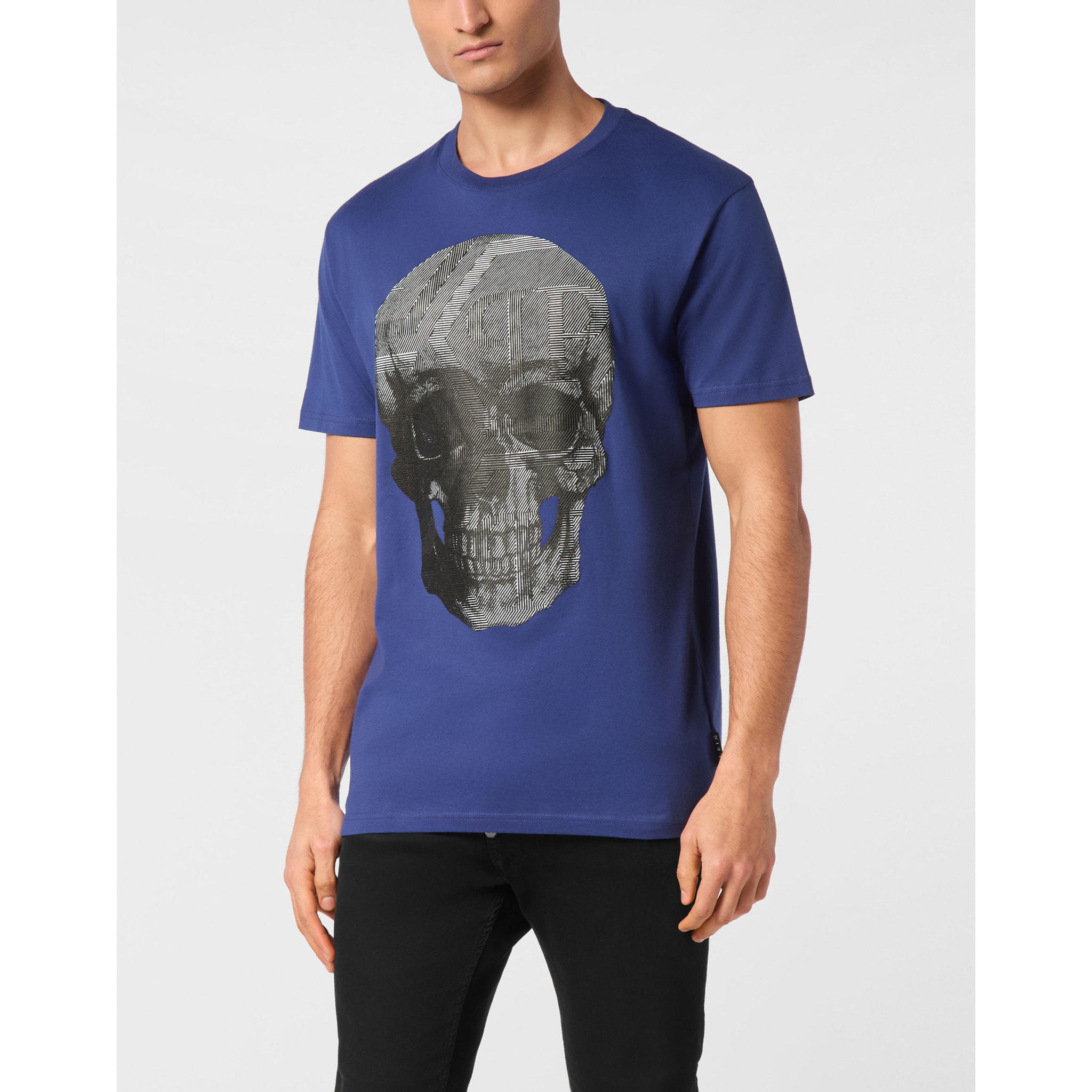 PHILIPP PLEIN T-Shirt Round Neck SKULL