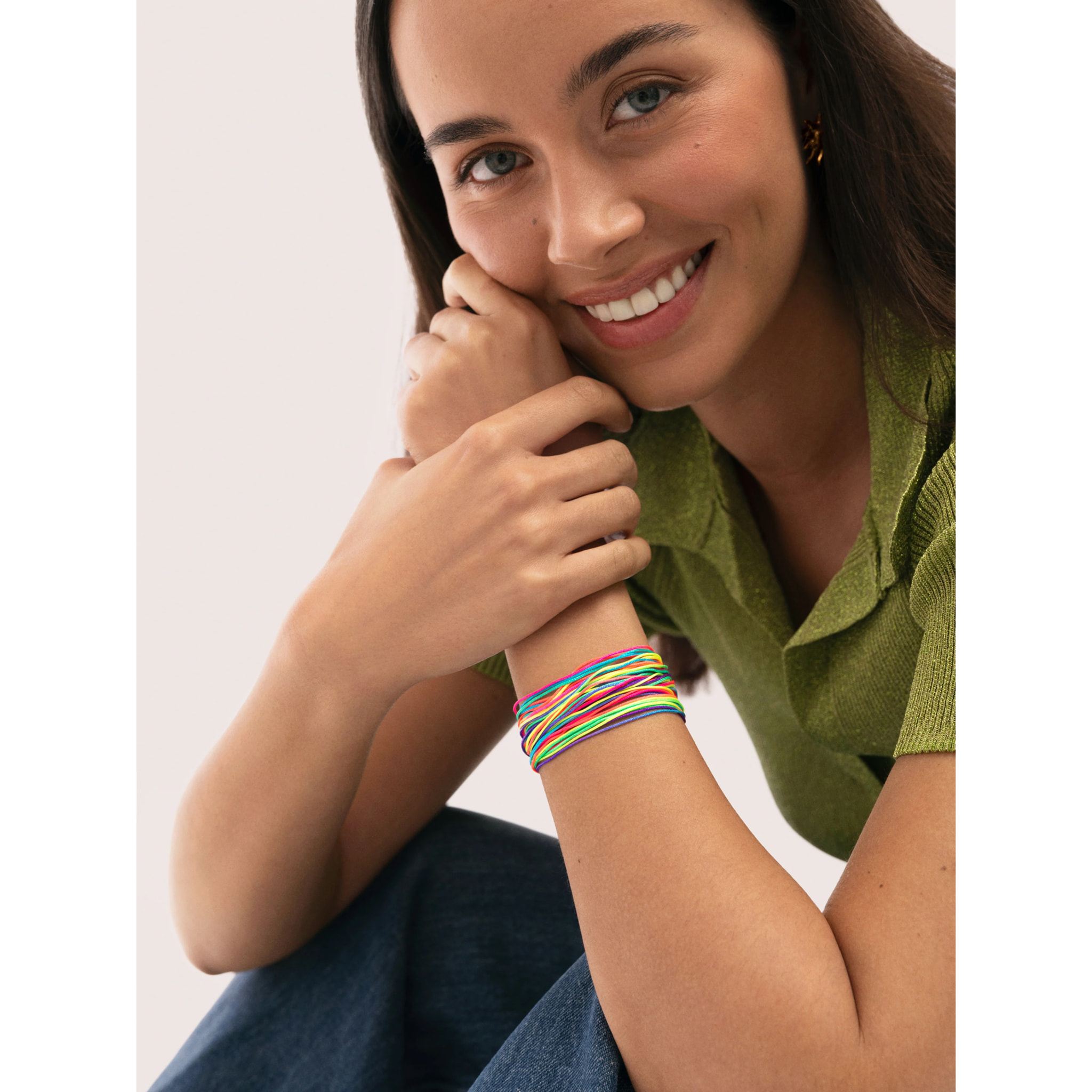 Pack 3 Pulseras Neon Rainbow Fruits Acero