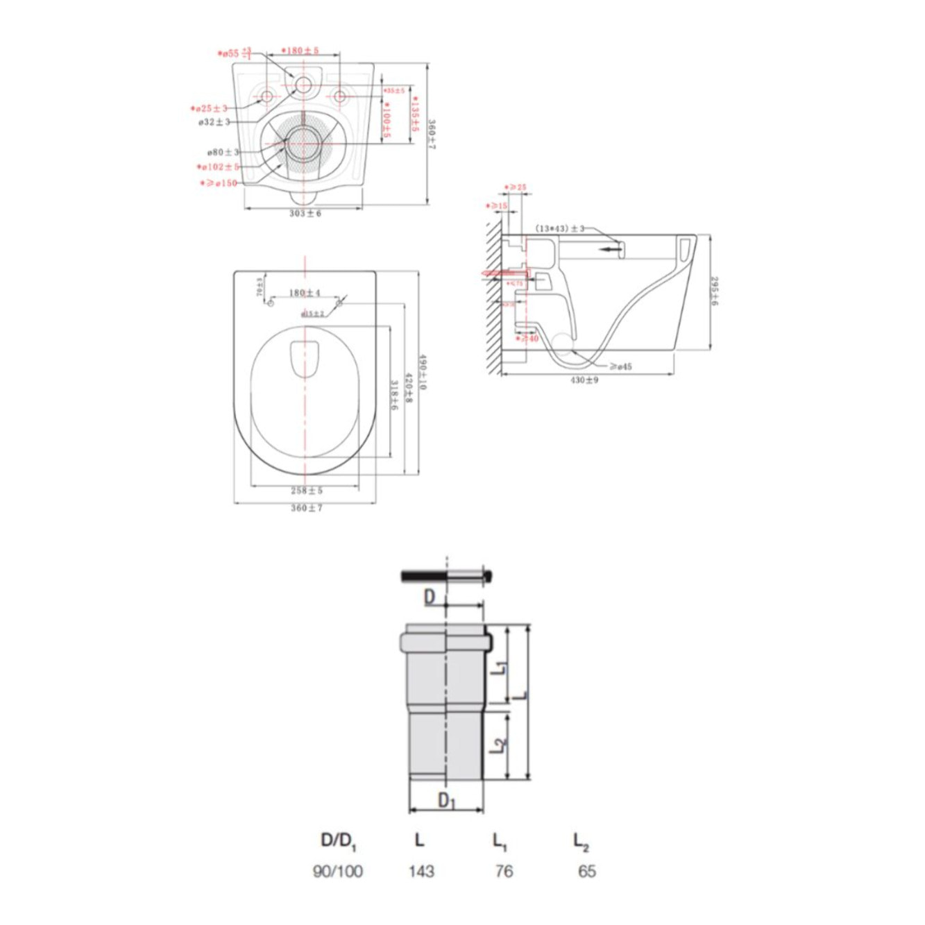 Pack WC bâti ECO 2L Swiss Aqua Technologies + WC suspendu Swiss Aqua Technologies + plaque blanche (STESTBRWT04-FR)