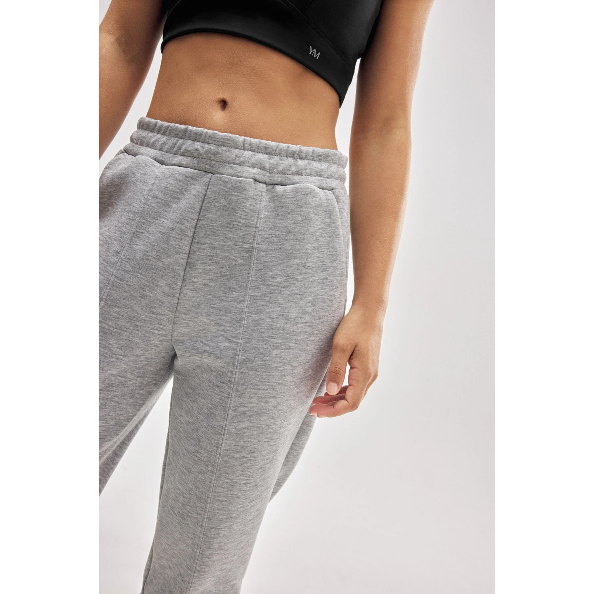 Pantaloni jogger sportivi grigi con tasche