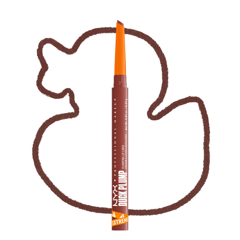 NYX Professional Makeup Duck Plump Plumping Lip Liner, crayon à lèvres, jusqu'à 10h de tenue, fini mat, 
Swollen Spice