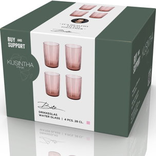 Set de 4 verres à eau 28cl