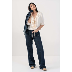 Kocca - Blusa con ruches Donna
