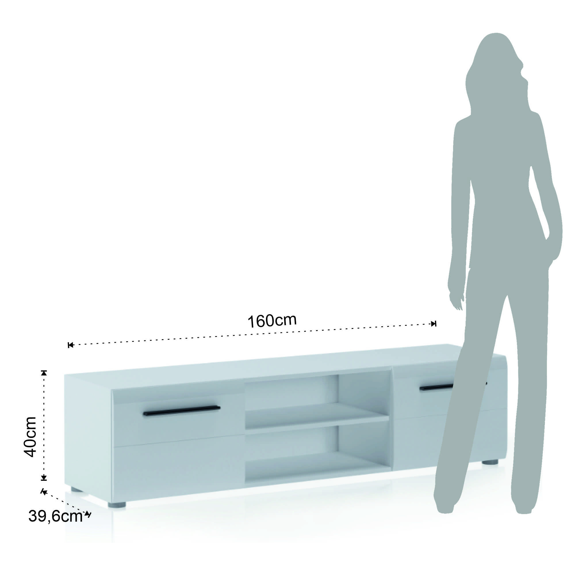 Tomasucci Meuble TV LUKY-A Blanc