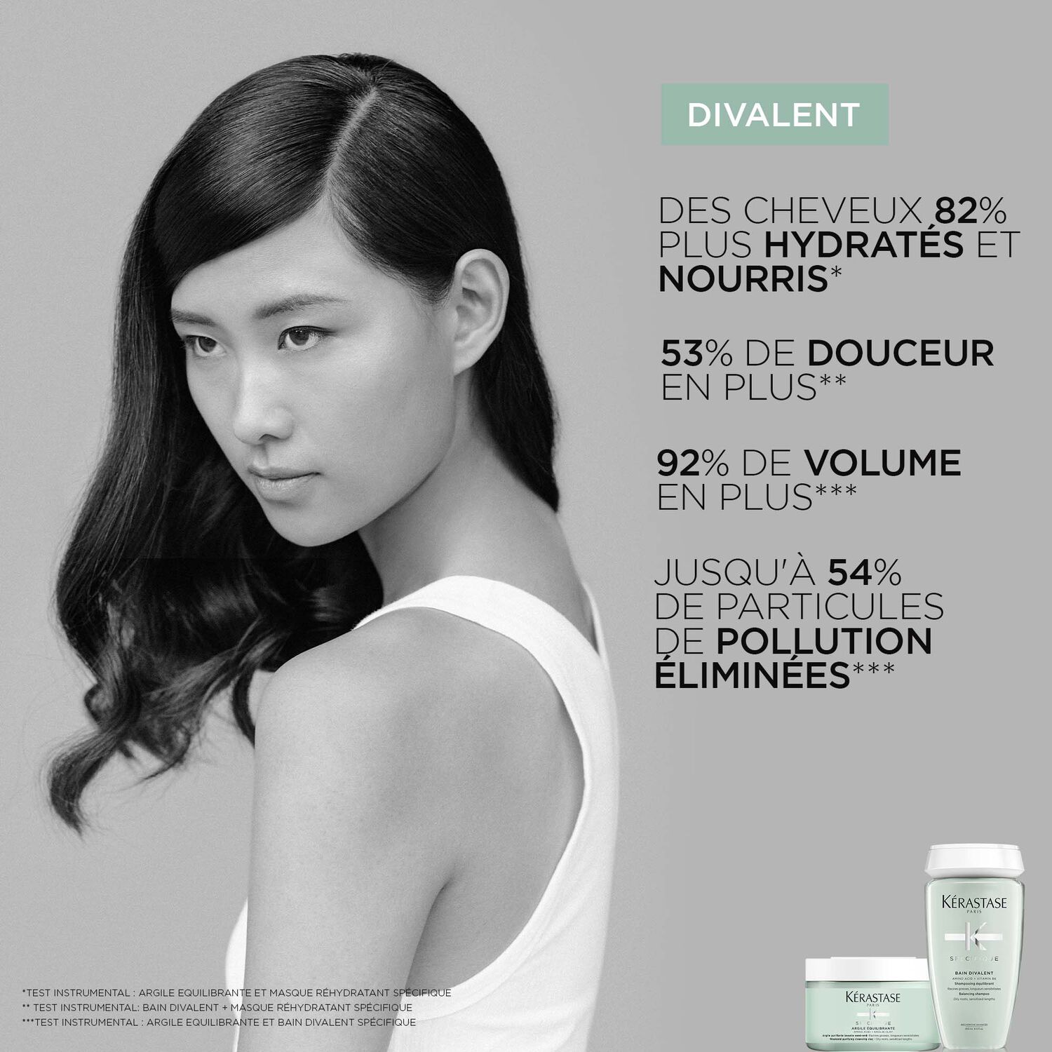 Spécifique Bain Divalent - Shampoing équilibrant pour racines grasses, longueurs sensibilisées