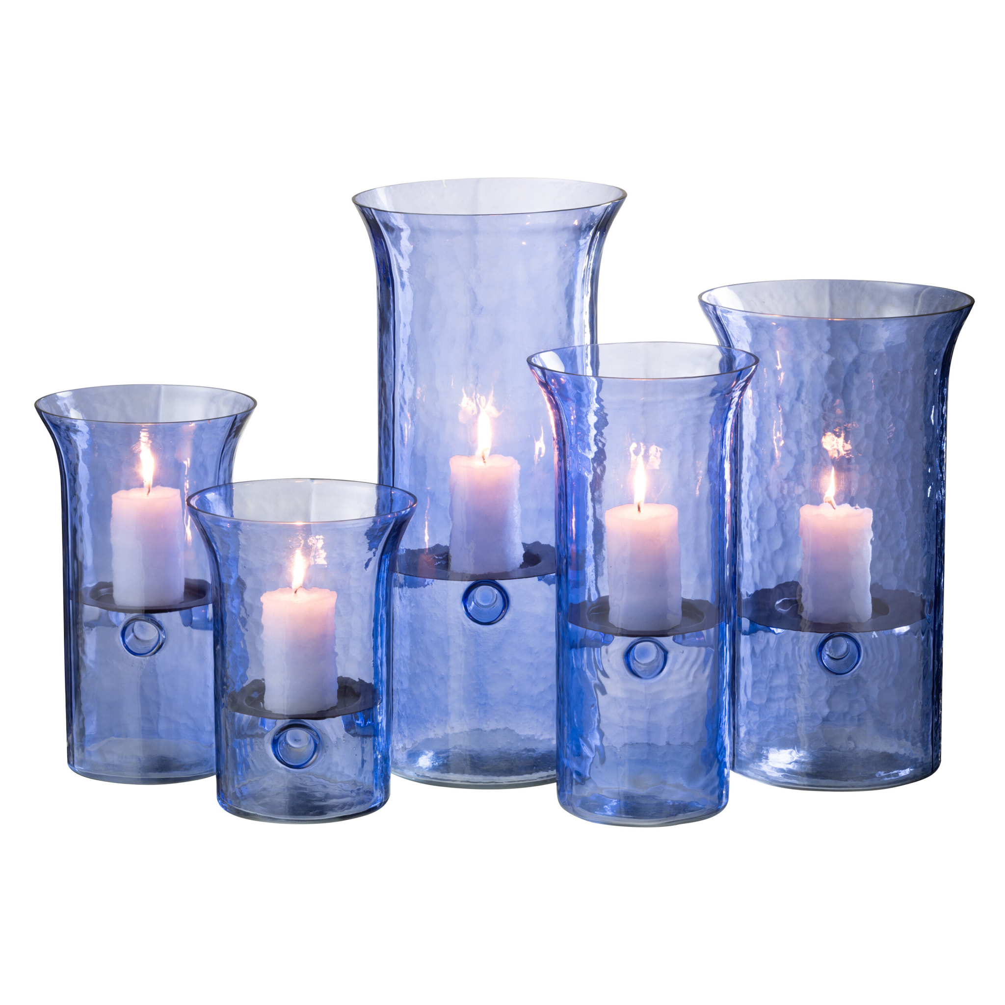 J-Line photophore Tarifa Smal - verre - bleu - extra large